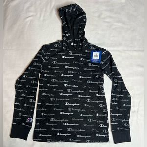 Boys Champion Long Sleeve Tee With Hood